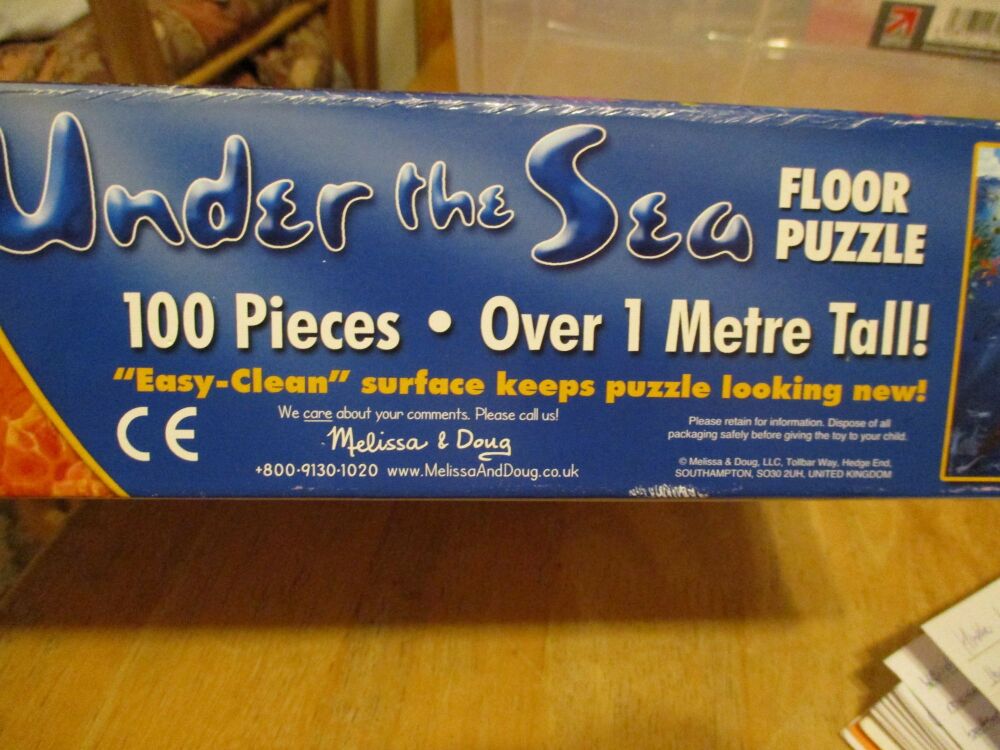 Melissa & Doug 100pc Under The Sea Floor Puzzle Jigsaw Puzzle