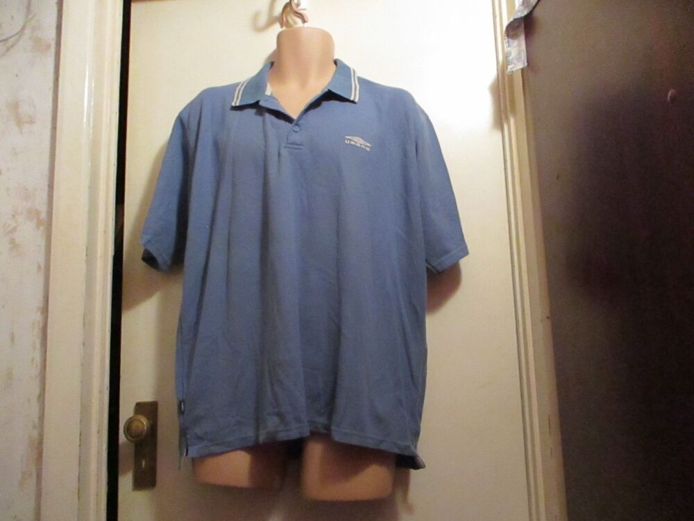 Umbro Light Blueish Grey Size XXL Polo T-Shirt