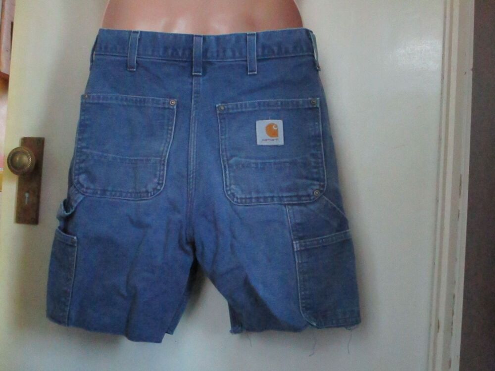 Blue Denim Carhartt Jean Shorts - Size - Guesstimate Small