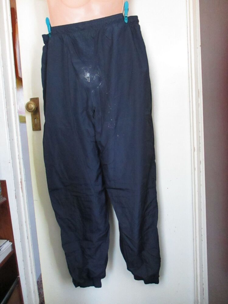 Dark Blue with White Detail - Sergio Tacchini Sports Type Trousers - Size 52? - Guesstimate XL