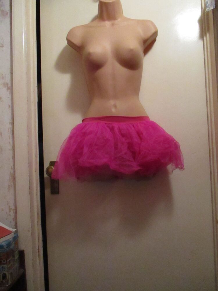 Smiffys Bright Pink One Size Fits All Lacey Tutu