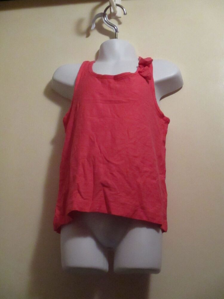 Iâ¤ï¸Girlswear Pink Vest Top Size 4-5 Years - Bow to Shoulder