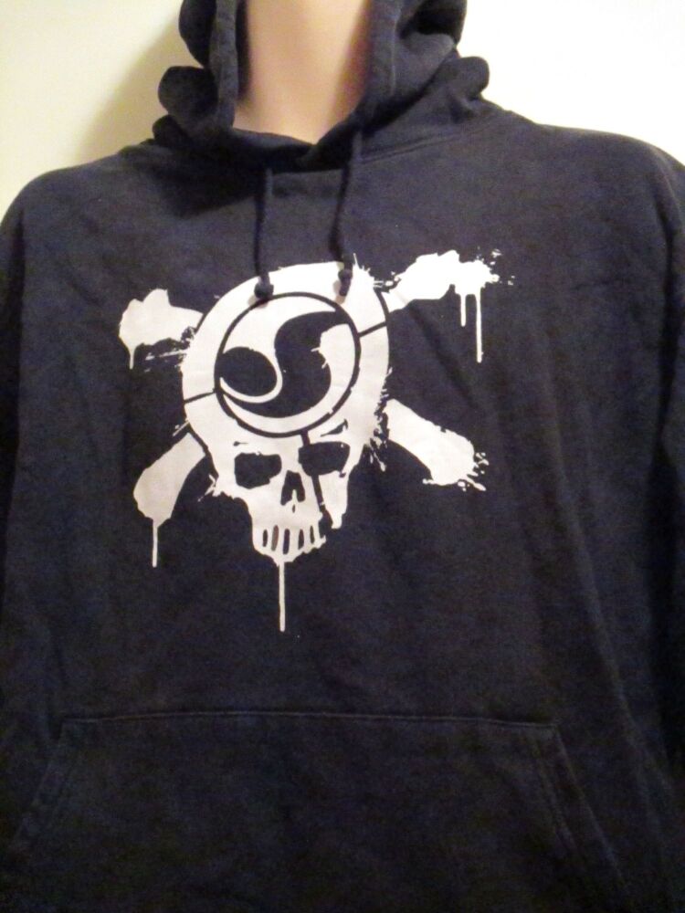 Black Size Medium Hoodie with Skull image