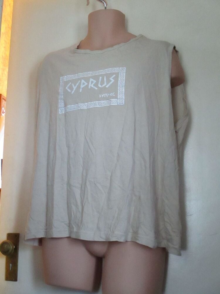 Georgio Size XXL Cyprus T-shirt - Stone Coloured