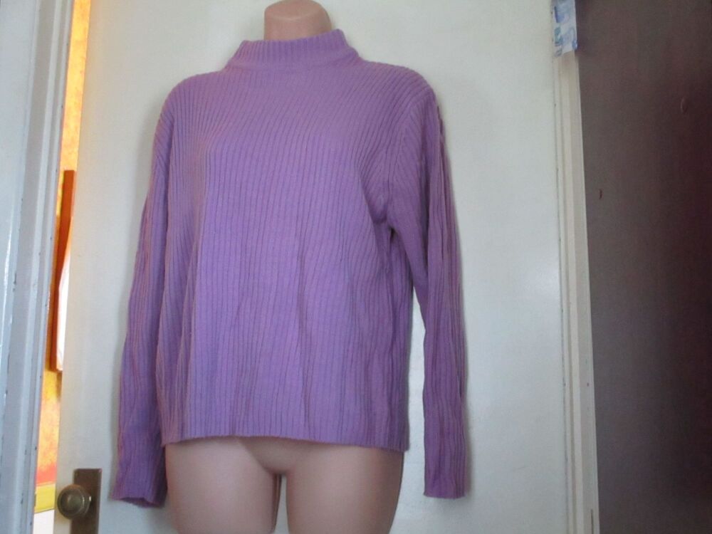 Bon Marche Size XL Lilac Knitted Jumper Top