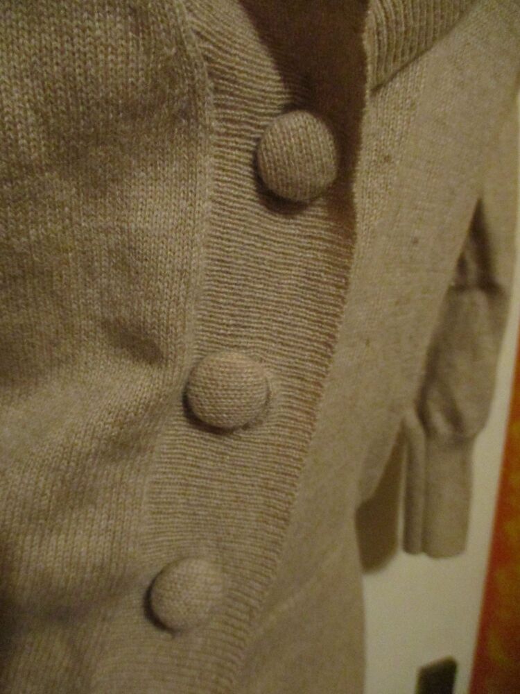 Florence & Fred Size 8 Beige Cashmere Cardigan