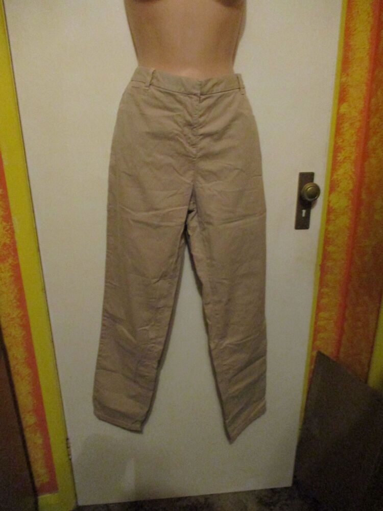 M&S Collection Chino Trousers - Size 10 Almond Coloured