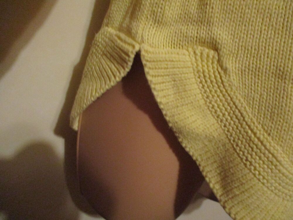 M&S Collection Size 10 Yellow Patterned Knitted Jumper