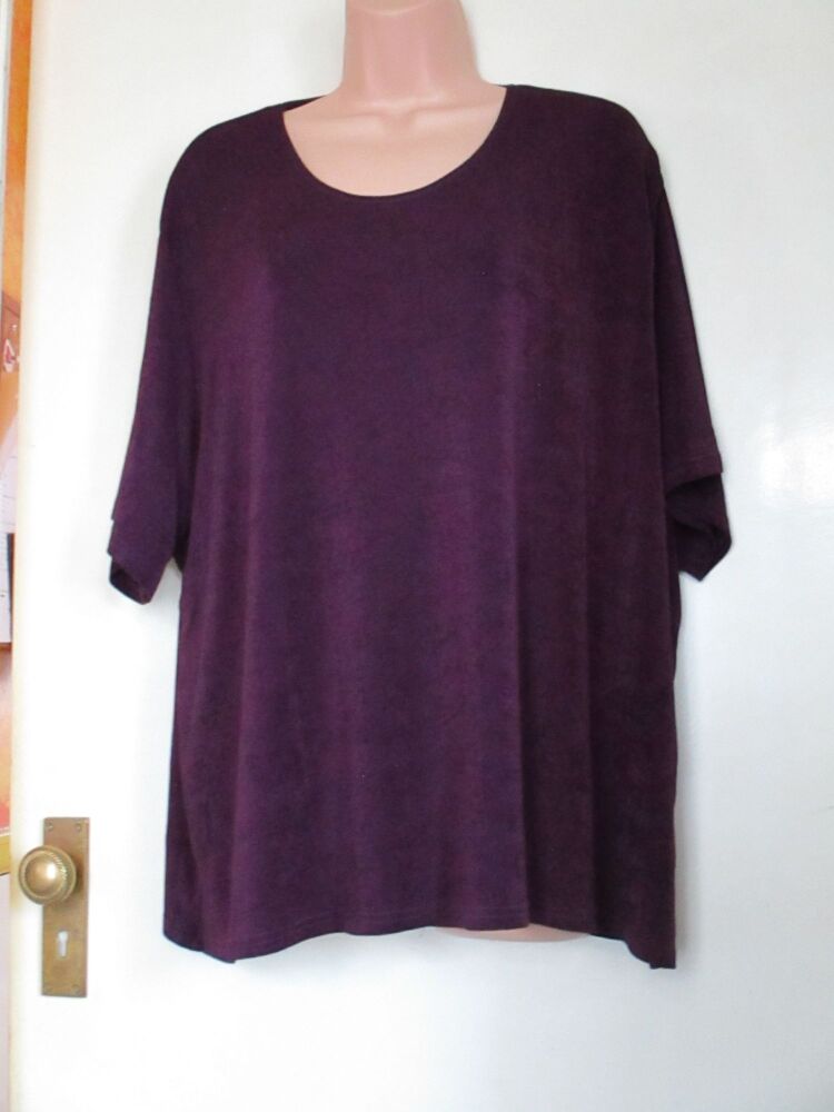 Classics - Dark Plum Coloured Size 32/34 Evening Ladies Top