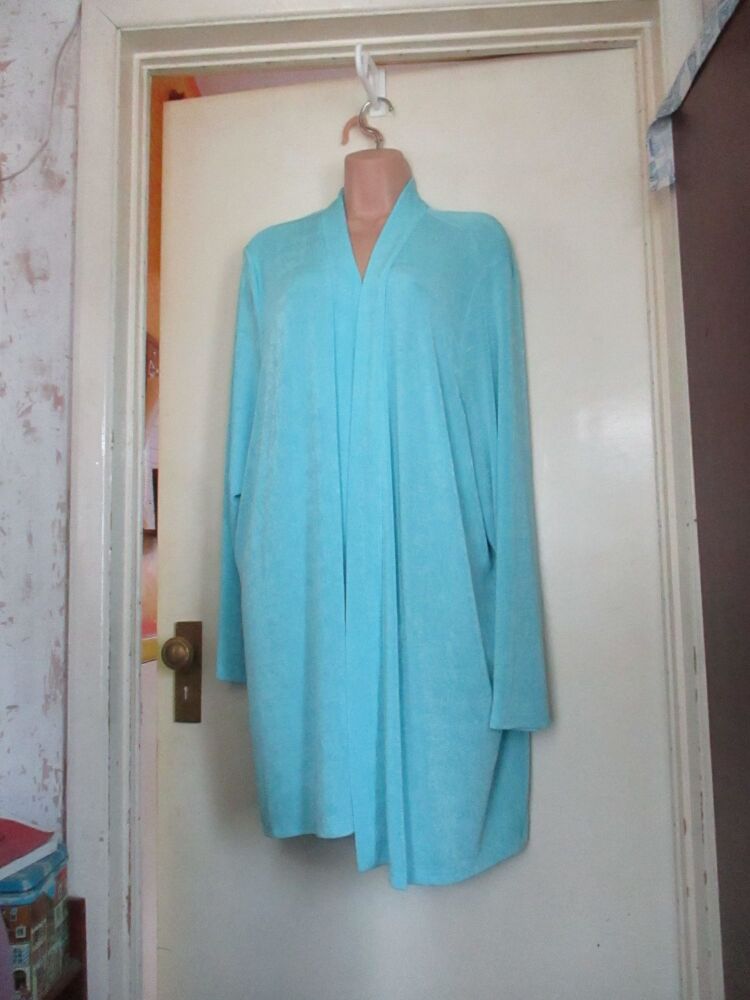 Classics - Light Cyan Coloured Size 32/34 Evening Ladies Top Cardigan Over-Jacket