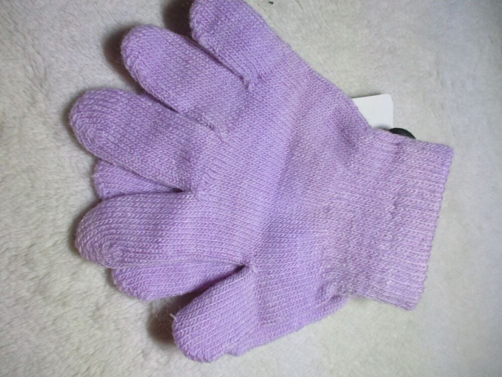 Lilac Kids Plain Magic Gloves