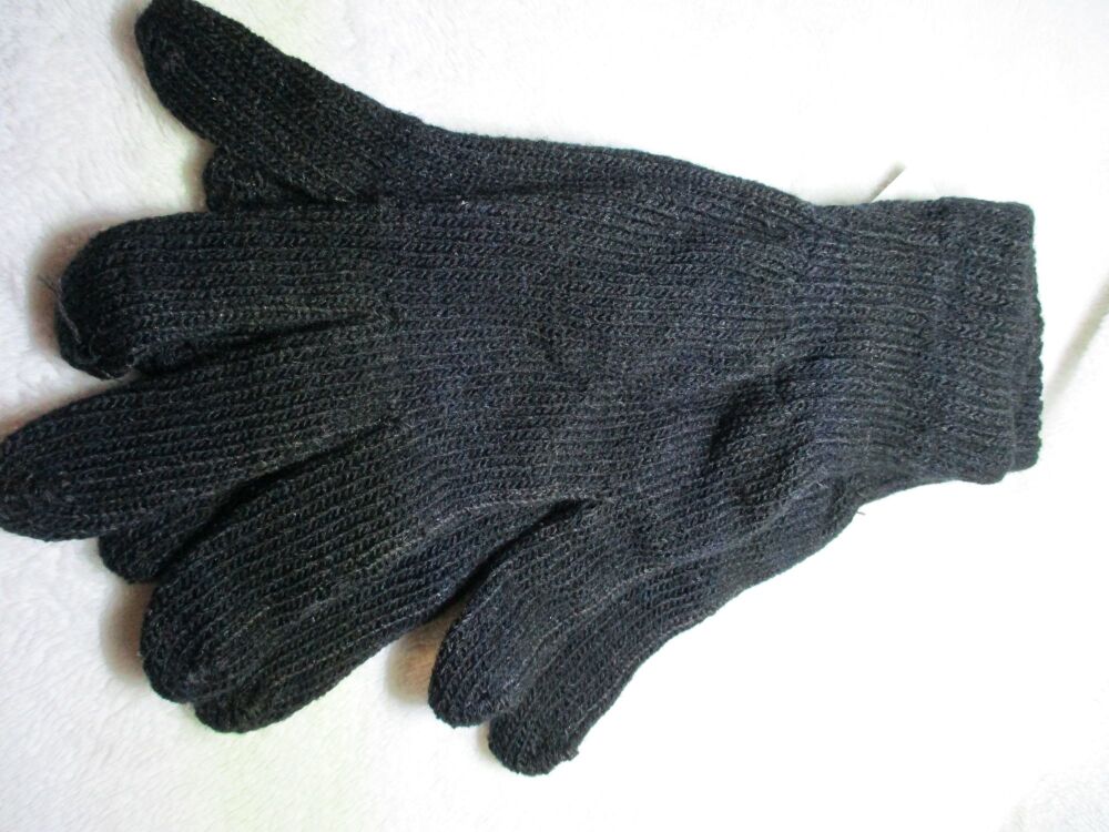 Black Mens Thermal Gloves