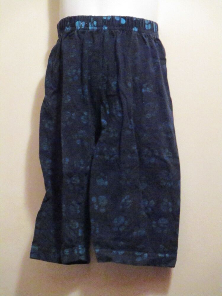 Wild About Animals Size 12-18 Months Navy Blue Trousers with Pawprints