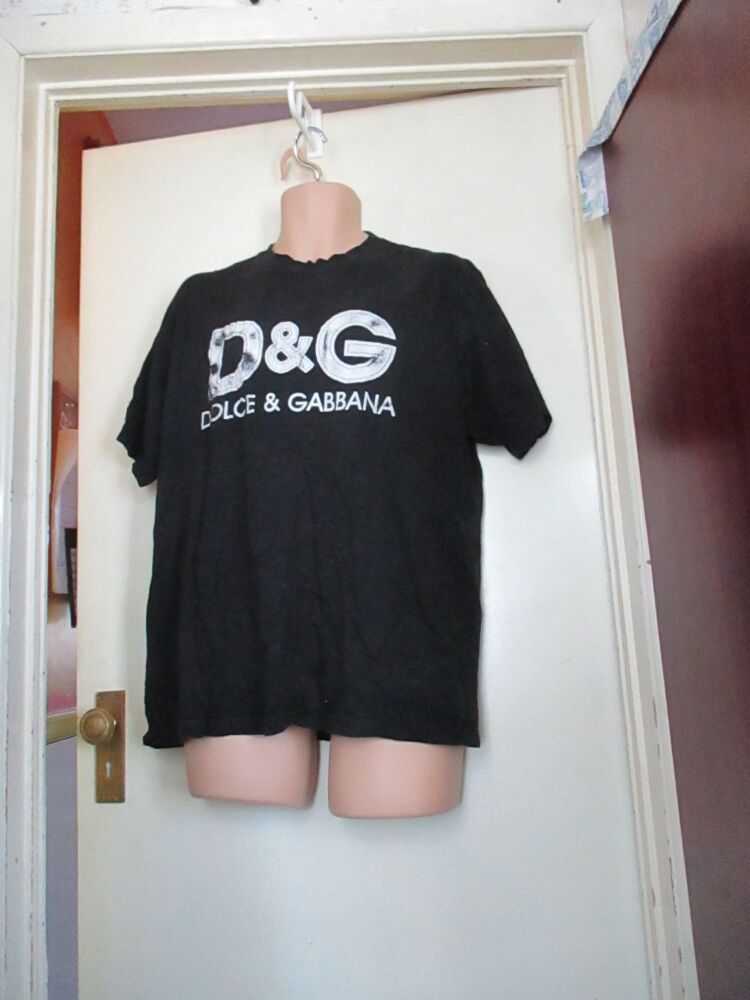 Black Dolce & Gabbana Vintage T-shirt - Size Unkown - Guesstimate Large