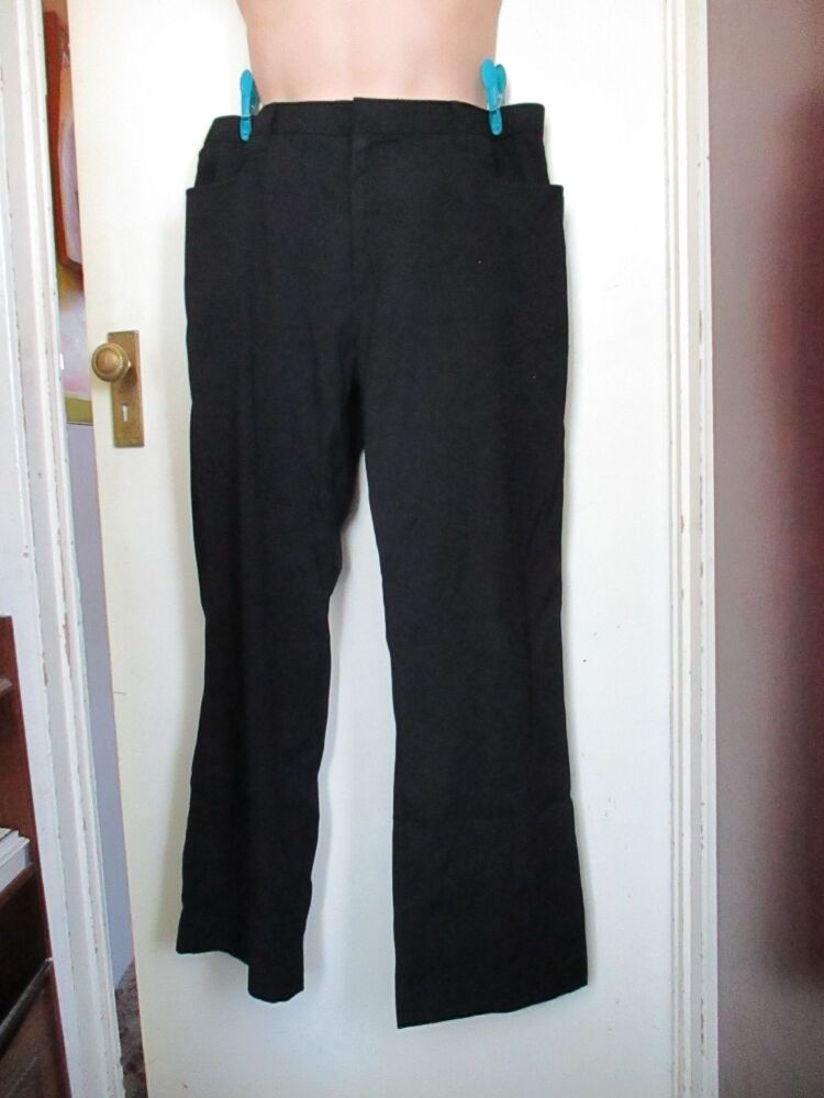 Black Cedarwood State Size 38W / 32L Trousers