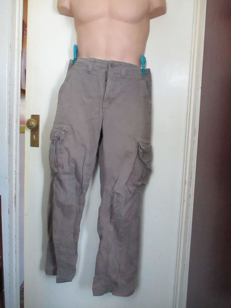 George Grey Size 30W 31L Cargo Style Trousers Missing 2 pocket buttons