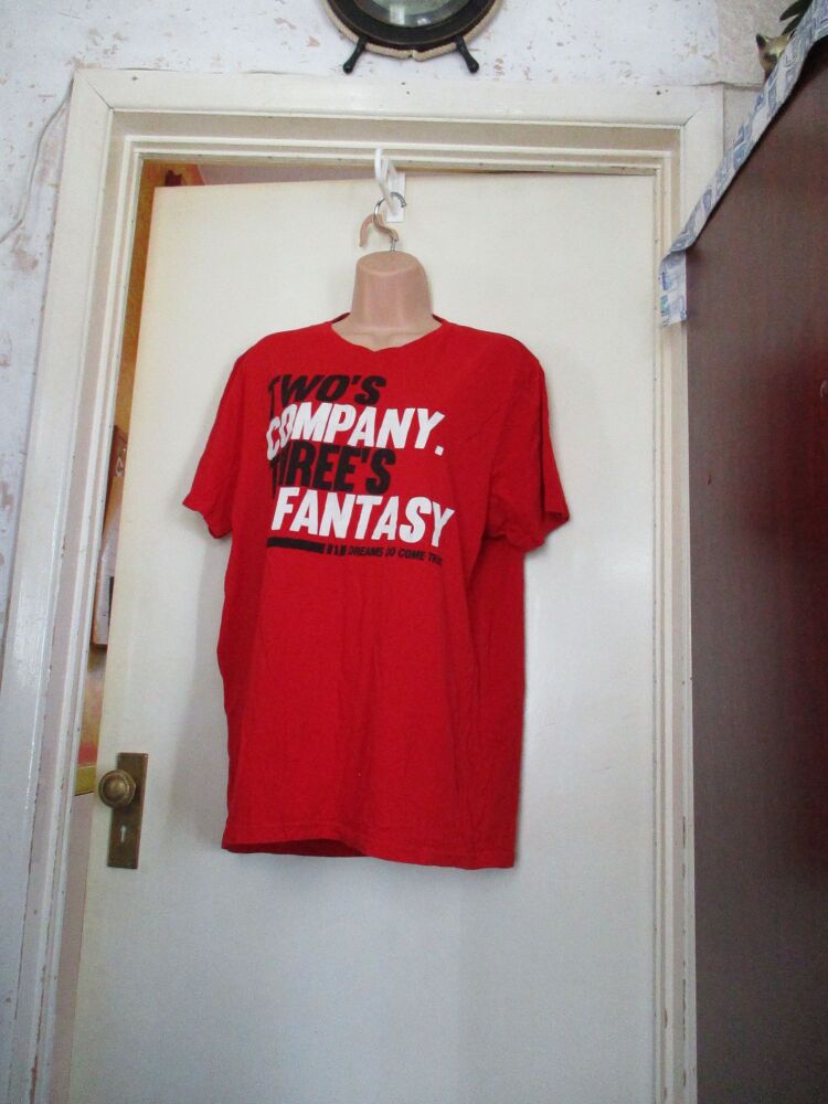 Red Industrialize Crude Funny Slogan T-Shirt - Size XXL