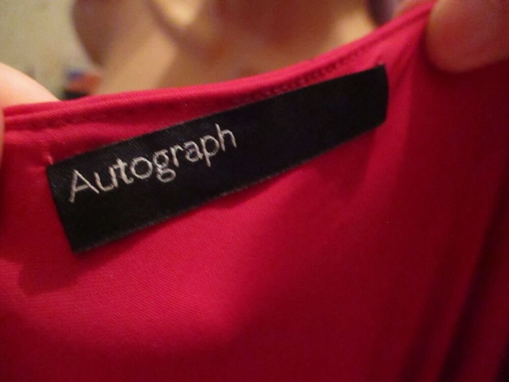 Marks & Spencer Autograph Dress in Cranberry - Size 10