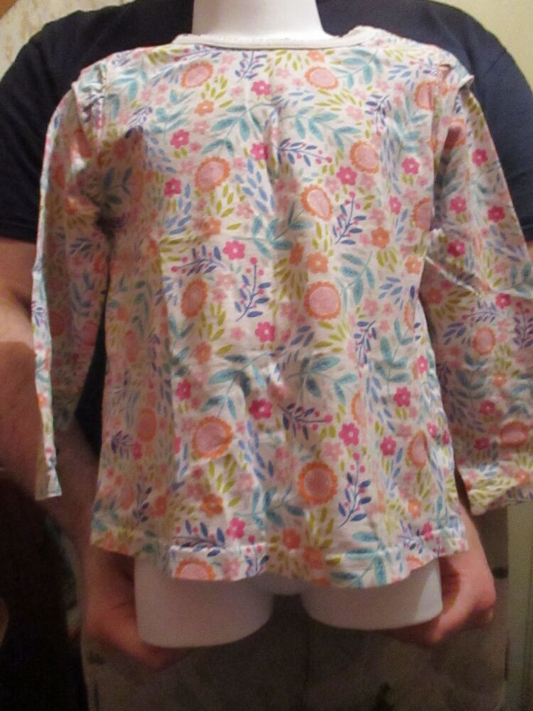 Unknown Brand - Floral Capped Sleeve Top - Size 2-3Yrs