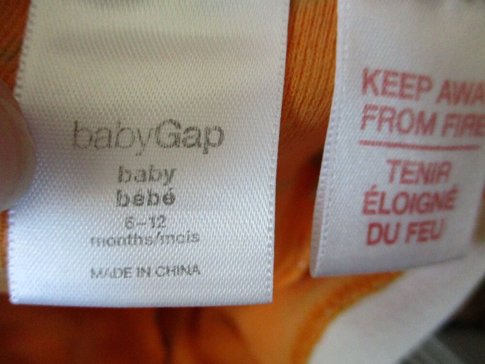 Baby Gap - Orange Briefs Style Shorts with Crocodile Design - Size 6-12 Months