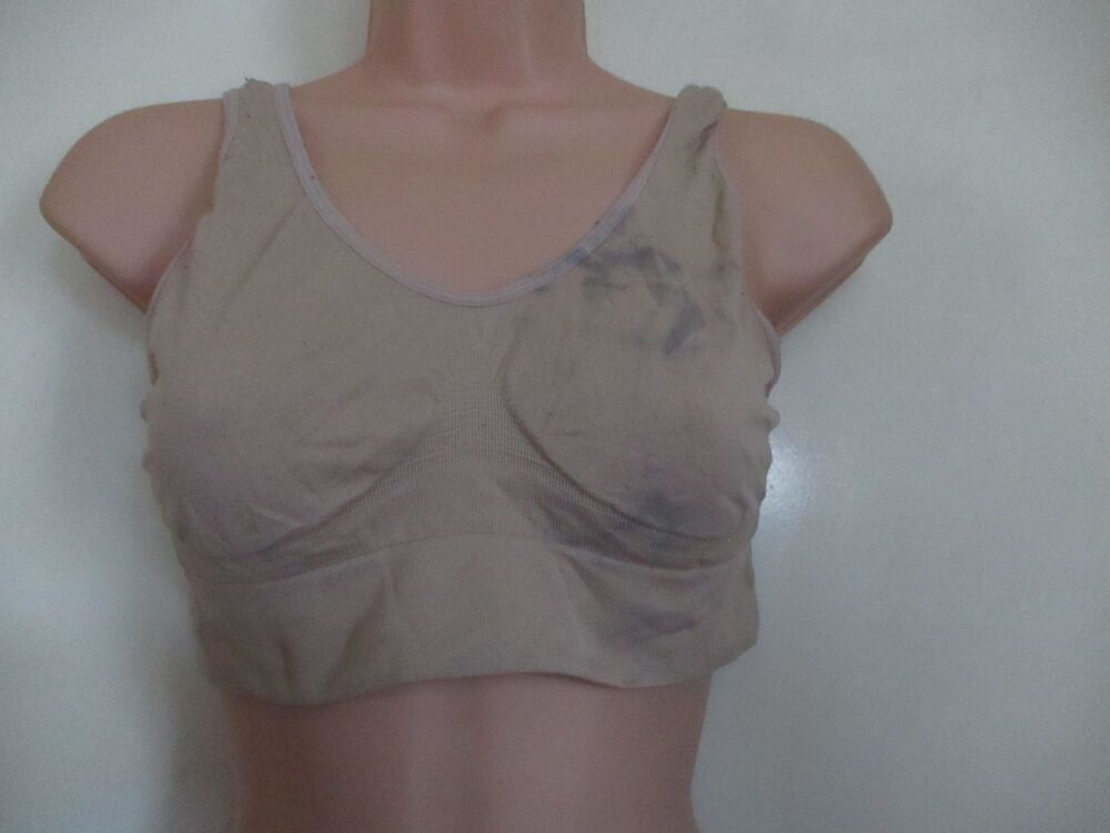 Job Lot of used (varied conditions) Nude Tone Over-The-Head Stretch Bras - Size 16-18 (XL)