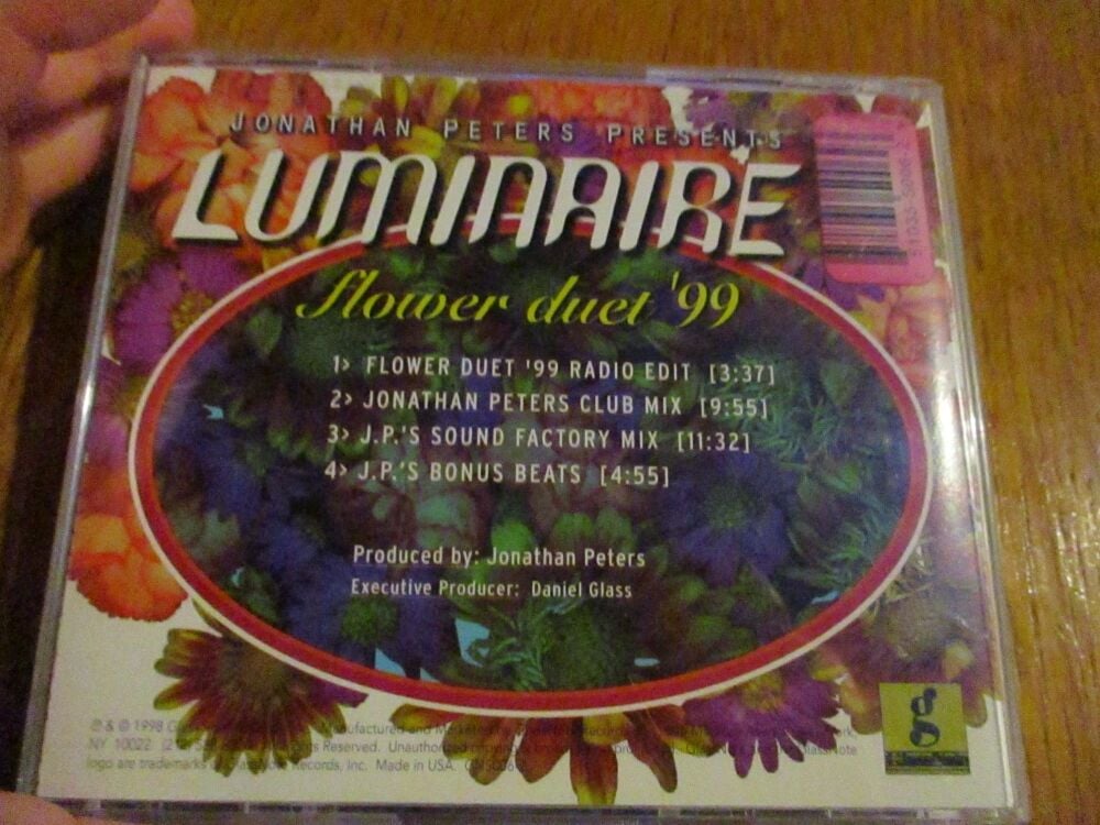 Jonathan Peters Luminaire Flowers Duet '99 CD