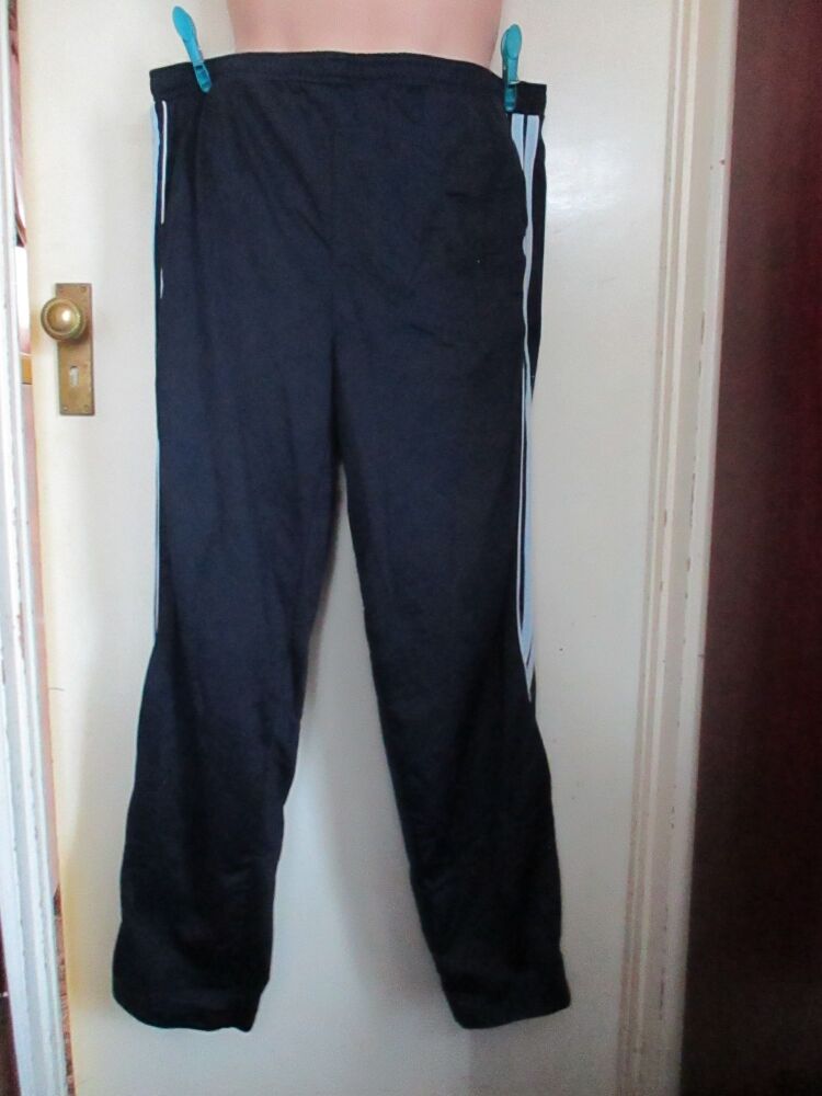 Navy Blue Sports Trousers with White Trim - Easy by Matalan - Size XL - Extra Tall