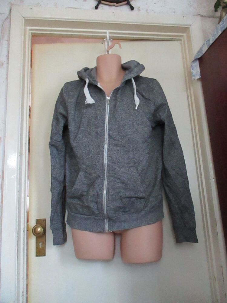 Cobblestone Grey Full Zip Hoodie Jacket - Size M - H&M