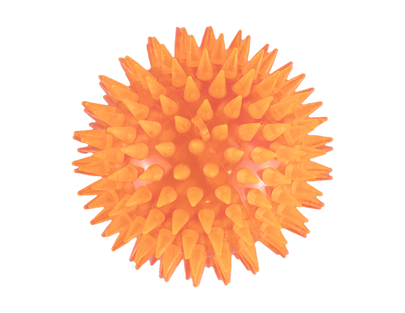Orange Light Up Spikey Ball Toy - Hoot