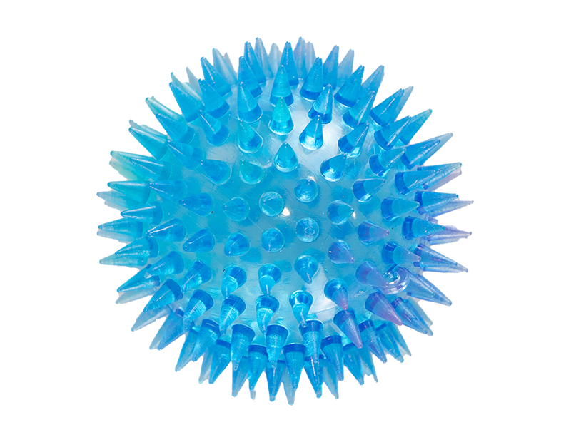 Blue Light Up Spikey Ball Toy - Hoot