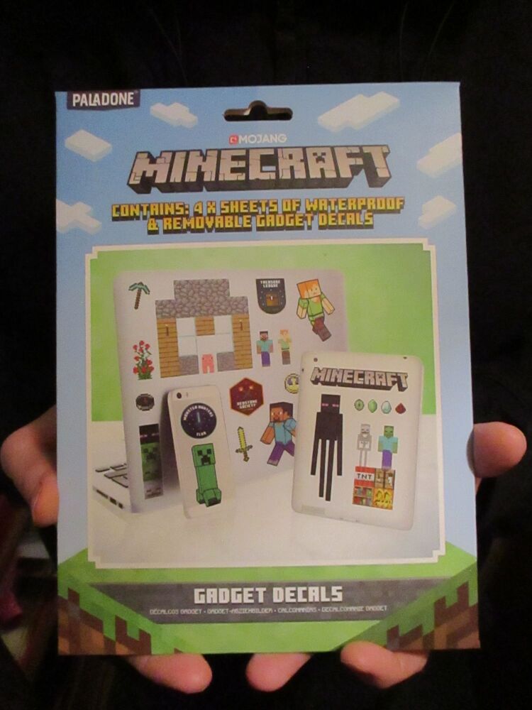 Minecraft Gadgets Decal Stickers | 4 Sheets