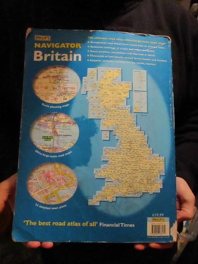 Philip's Navigator Britain - Used VGC - Road Atlas - Big book