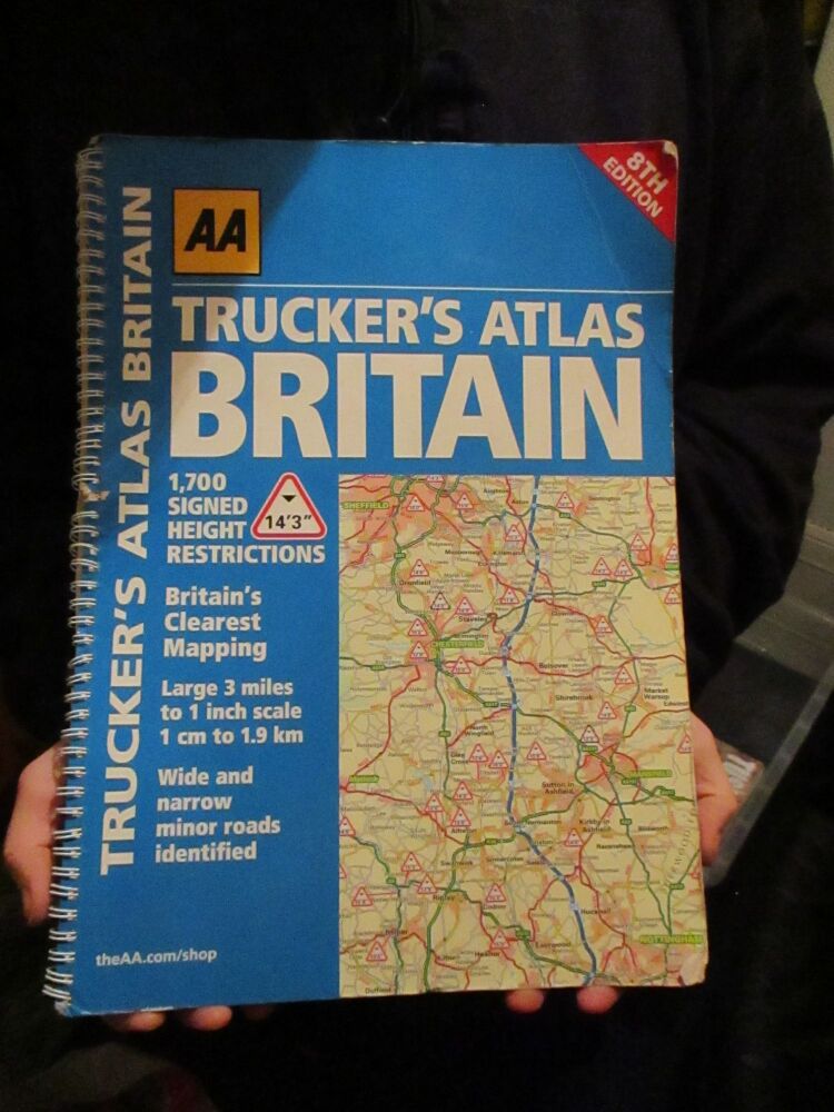 AA Truckers Atlas Britain 2014 - Used VGC - Road Atlas - Big book