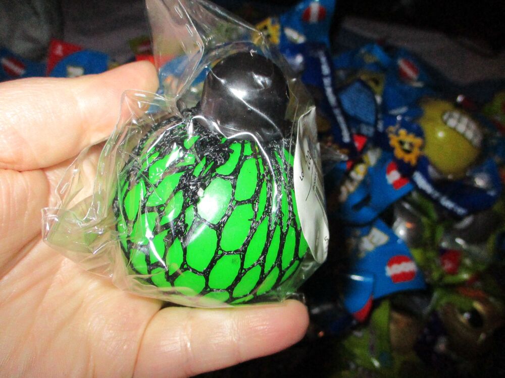 Green Squishy Mesh Ball Toy - Hoot