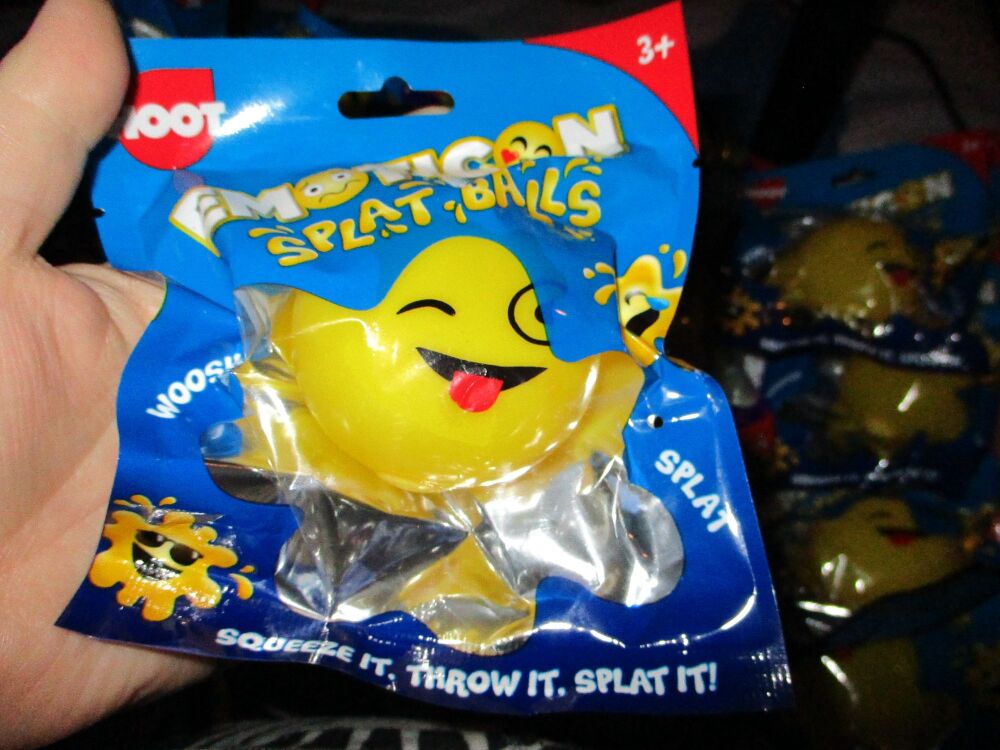 Winking with Tongue - Emoticon Splat Ball Toy - Hoot