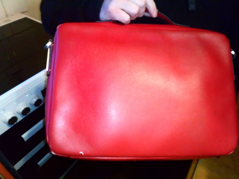 Calvin Klein Scarlet Red Laptop Bag - Used Good Condition
