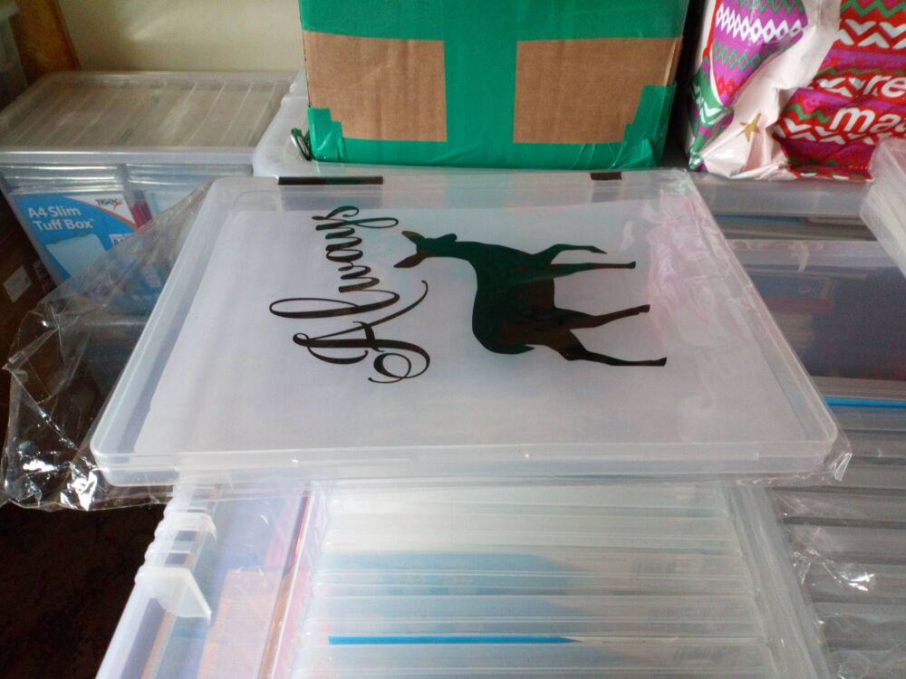 Always - Deer - Decal Printed - Tiger Tuff Box Slim A4