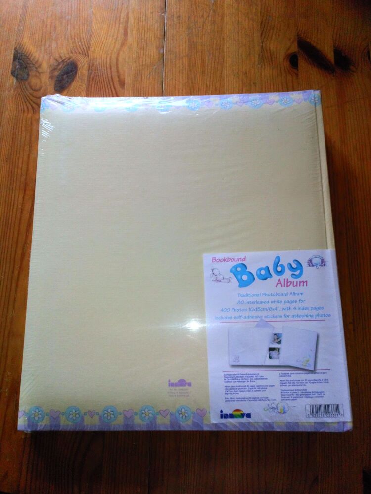 Bookboard Baby Album - Innova Traditional Photoboard Album - BN Sealed