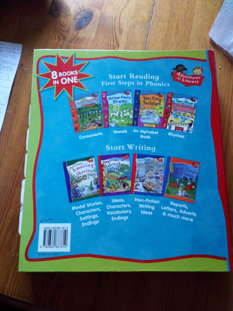 Greenwich Editions - Adventures In Literacy - Start Reading Start Writing - 8 Books in one