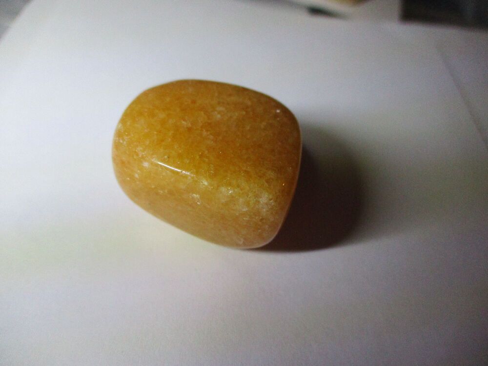 Polished Yellow Aventurine Quartz Healing Crystal Tumble Stone (y)#4
