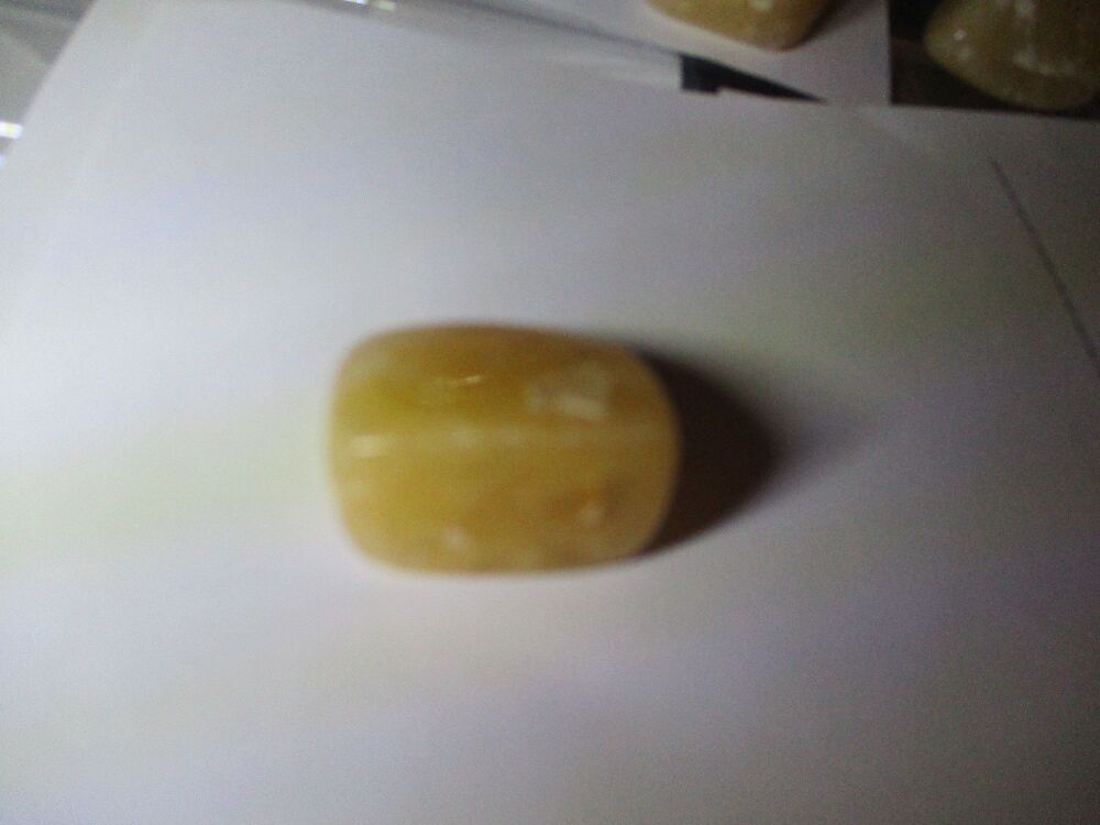 Polished Yellow Aventurine Quartz Healing Crystal Tumble Stone (y)#6