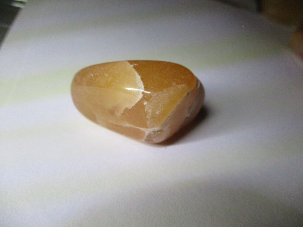 Polished Yellow Aventurine Quartz Healing Crystal Tumble Stone (y)#11
