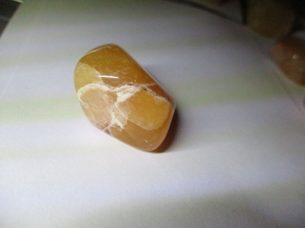 Polished Yellow Aventurine Quartz Healing Crystal Tumble Stone (y)#11