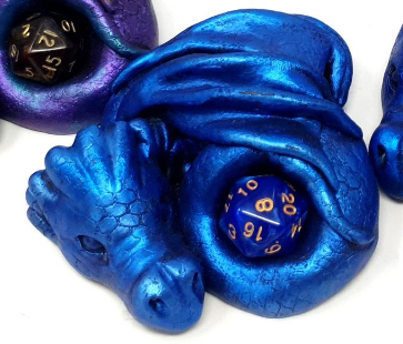 Blue Dice Dragon Ornament Decoration (W/ blue Dice)