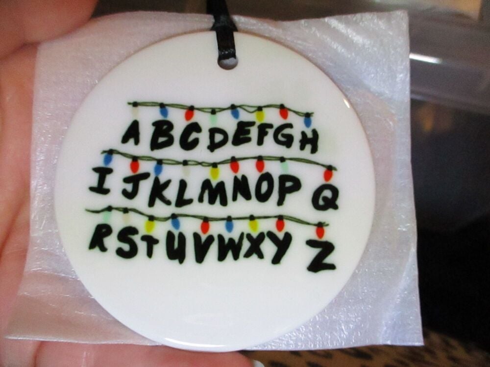 Alphabet Lights - Stranger Things - Ceramic Printed Ornament Decoration