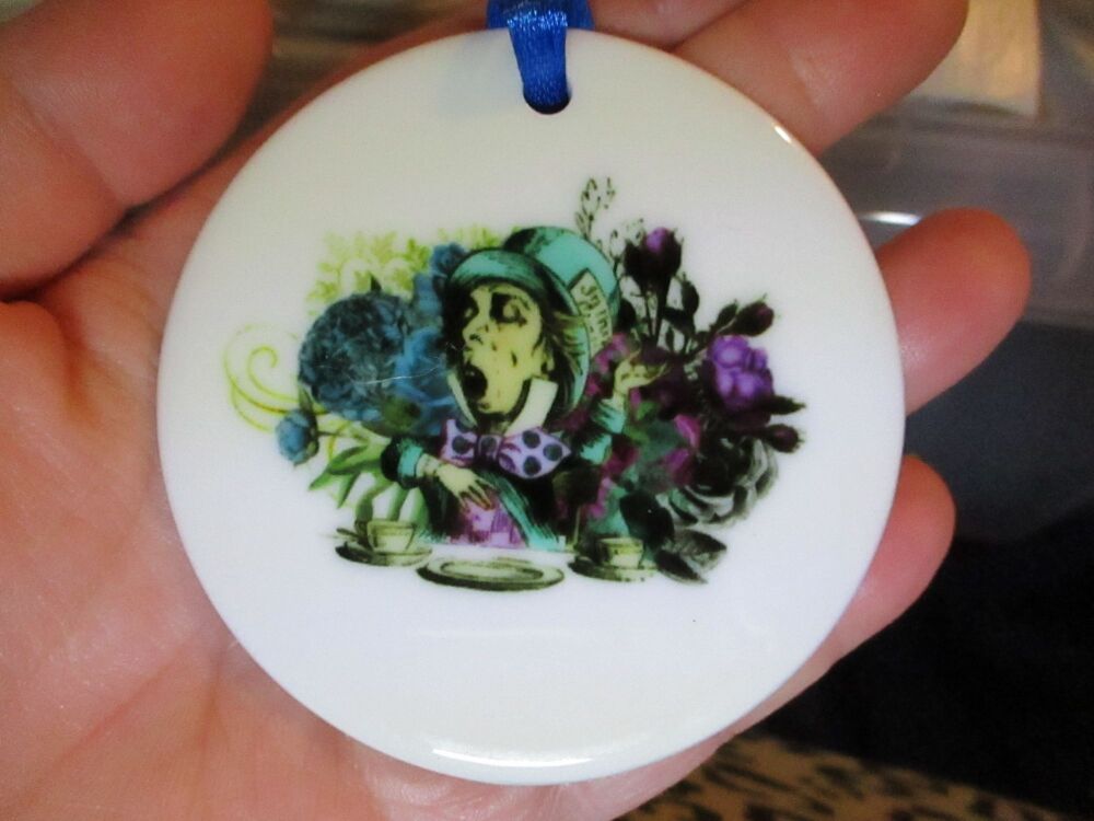 Mad Hatter - Alice In Wonderland - Ceramic Printed Ornament Decoration