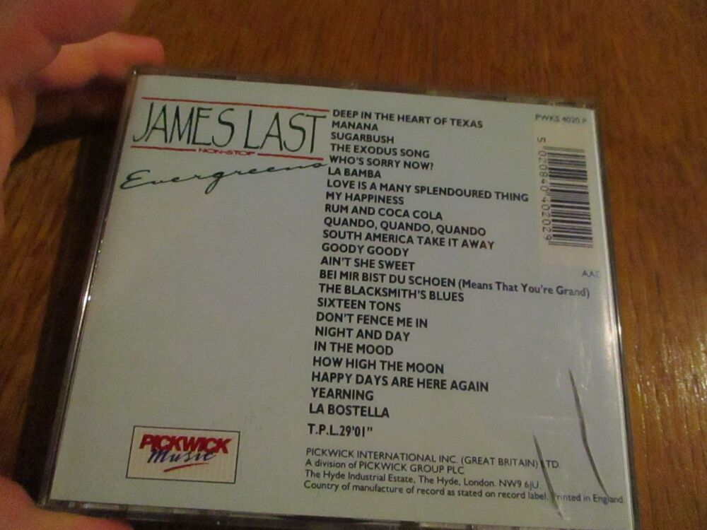 Evergreens - James Last - Non-Stop - CD Album