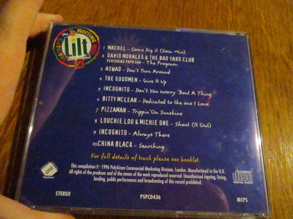Sounds of The Carnival 96 - Notting Hill Lilt Carnival - Totally Tropical - CD Album