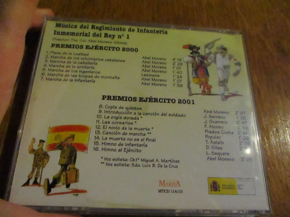 Premios Ejercito 2000-2001 - Marchas Y Canciones - CD Album