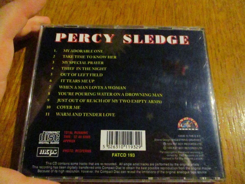 When A Man Loves A Woman - Percy Sledge - CD Album